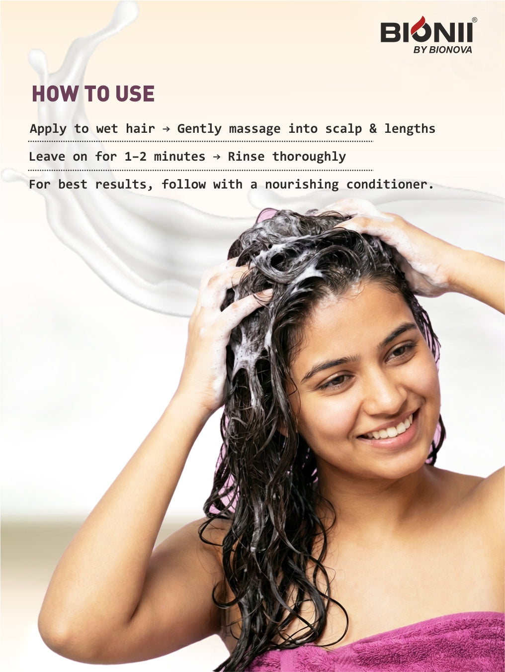 Moroccan Argan oil & Plant Keratin Shampoo 300ml to restore hair vitality, shine and smoothness