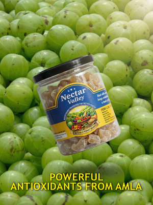 Nectar Valley Amla Candy 250g – Tangy & Sweet, Rich in Vitamin C & Antioxidants