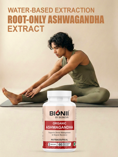 Organic Ashwagandha Capsules (60 Capsules) – Daily support for stress balance & recovery