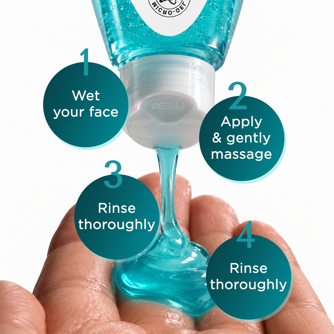 Bionii Elatix-FW Elasticity-Boosting & Firming Gel Face Wash – With 5% Niacinamide, Collagen Peptides & Centella Asiatica | Micro-Gel Technology