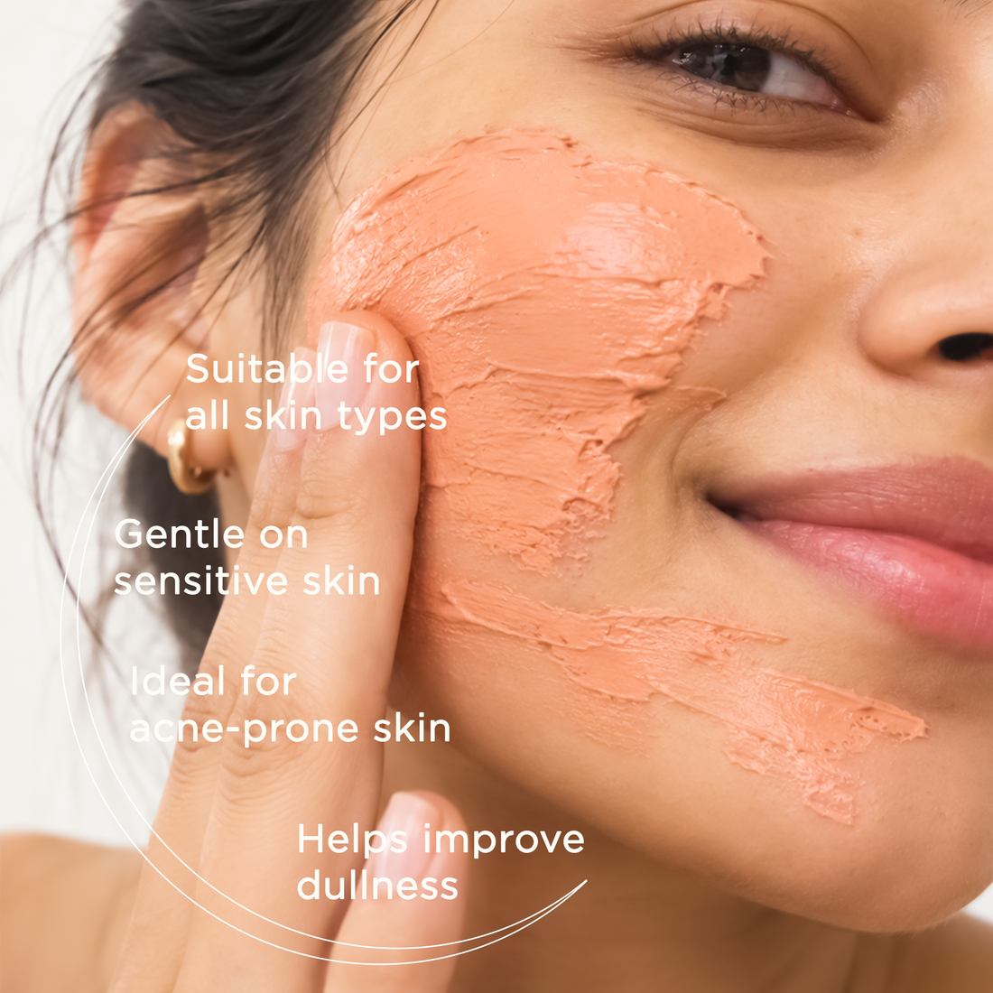 Bionii Multi Enzyme Face Pack | Papaya & Pineapple Extract for Skin Renewal | Gentle Exfoliating & Refreshing Mask