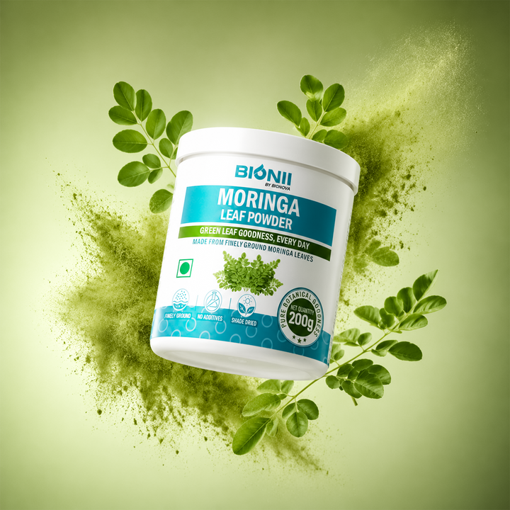 Bionii Moringa Leaf Powder 200g – Nutrient-Rich Superfood for Immunity & Digestive Health