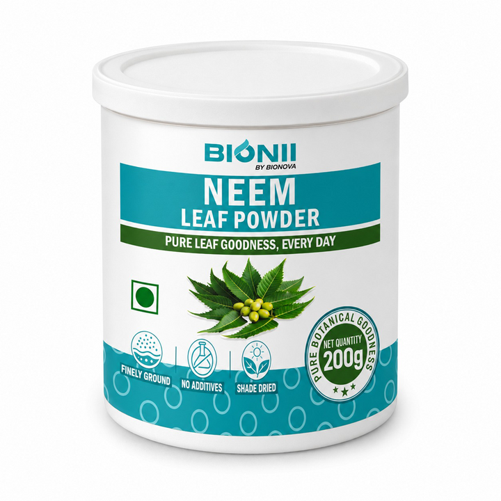 Bionii Neem Leaf Powder 200g – Natural Blood Purifier for Skin & Immune Support