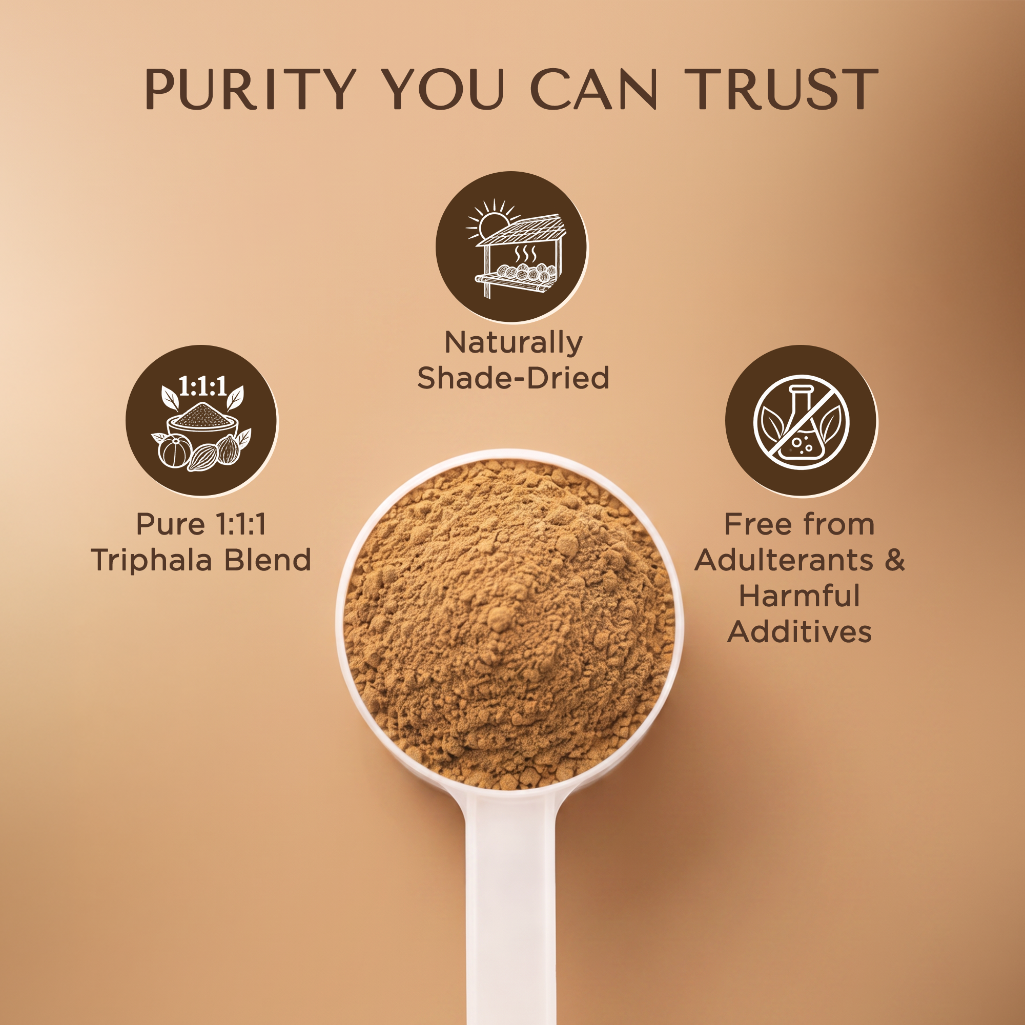 Bionii Triphala Powder 200g – Organic Amla, Bibhitaki & Haritaki Blend for Tea & Topical Use