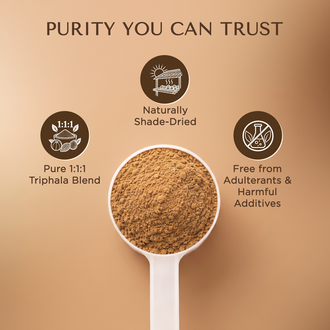 Bionii Triphala Powder 200g – Organic Amla, Bibhitaki & Haritaki Blend for Tea & Topical Use