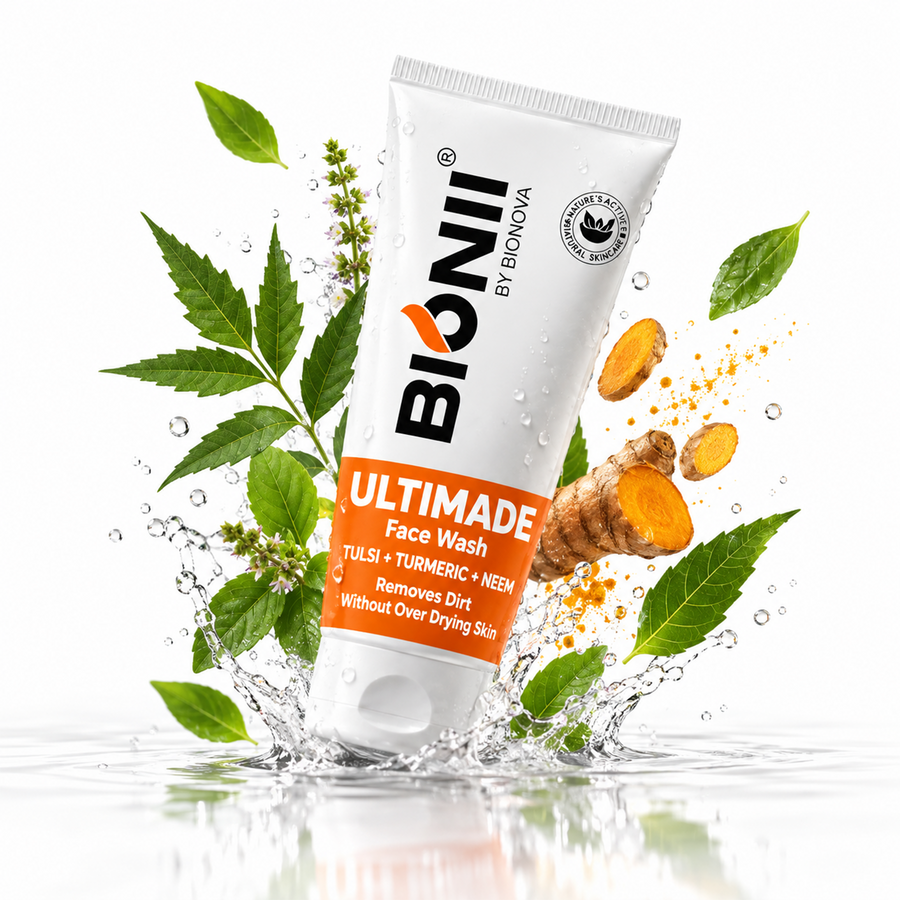 Ultimade Tulsi, Turmeric & Neem Face Wash for Daily Use and Fresh, Clear Skin – 100 ml