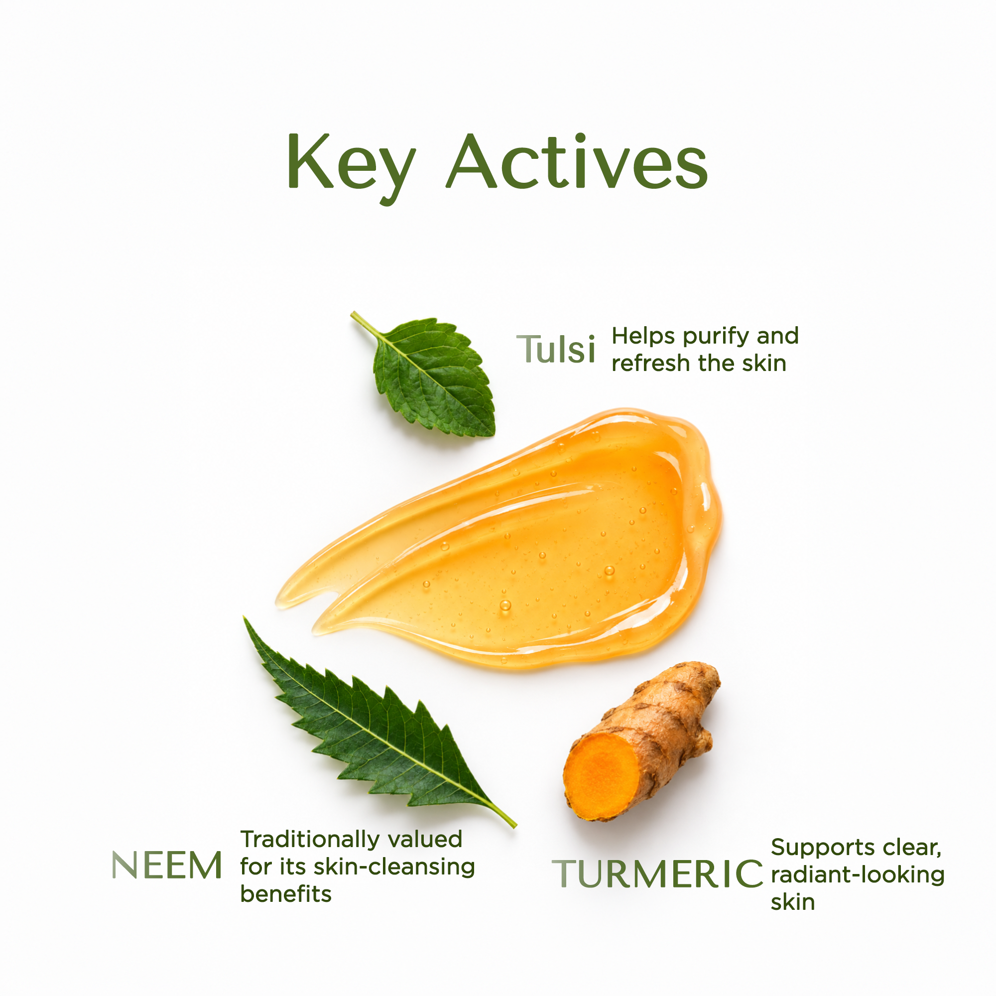 Ultimade Tulsi, Turmeric & Neem Face Wash for Daily Use and Fresh, Clear Skin – 100 ml