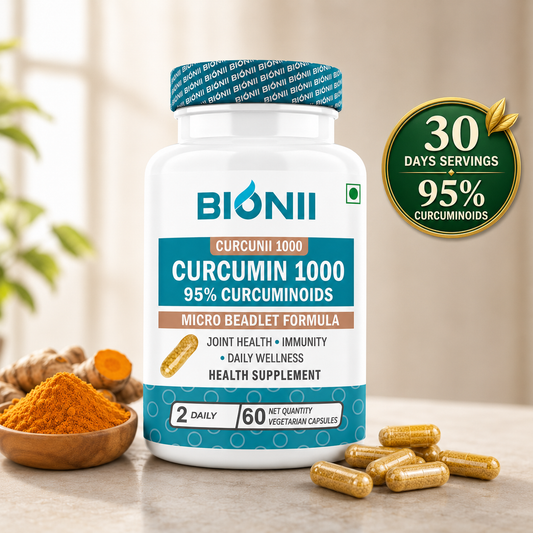 Organic Curcumin Capsules (60 Capsules) – 95% curcuminoids for daily wellness