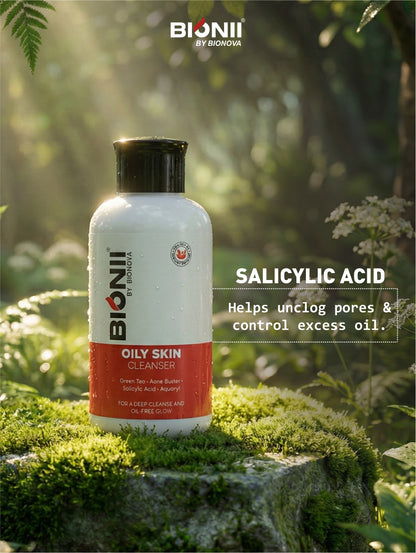 Oily Skin Cleanser 100g with green tea for deep cleansing without dryness
