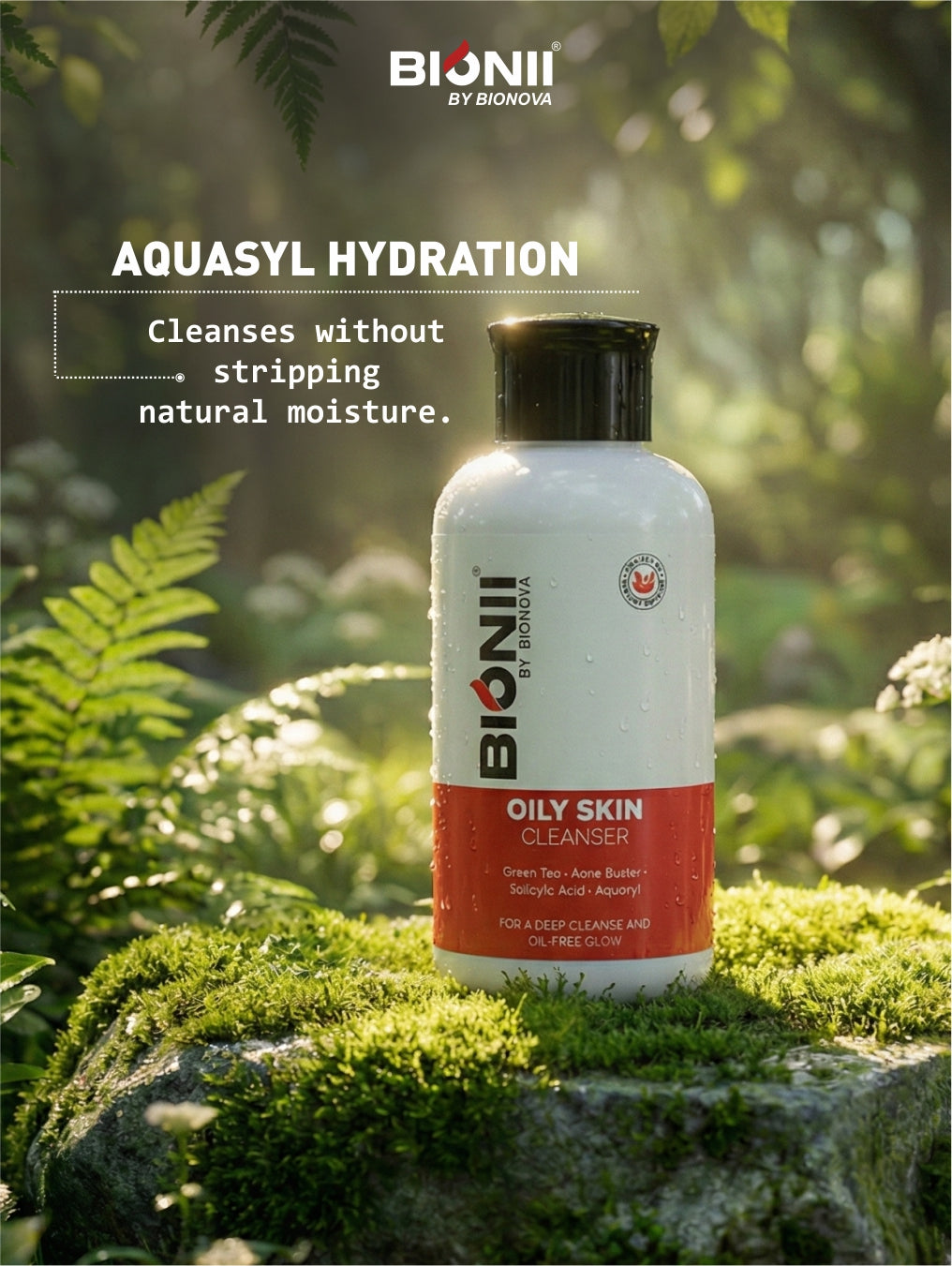 Oily Skin Cleanser 100g with green tea for deep cleansing without dryness