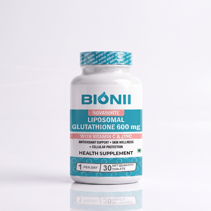 Novawhite Liposomal Glutathione 600 mg with Vitamin C & Zinc – 30 Tablets