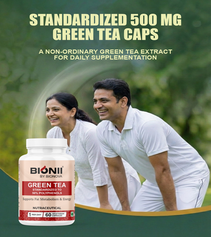 Green Tea Capsules (60 Capsules) – Natural support for fat metabolism & daily energy