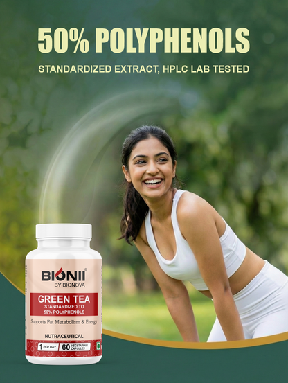 Green Tea Capsules (60 Capsules) – Natural support for fat metabolism & daily energy