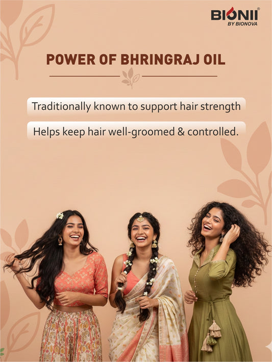 Bionii Herbal Hair Gel 180g – Aloe Vera Hair Gel with Coconut Oil for Smooth, Shiny, Frizz-Free Hair