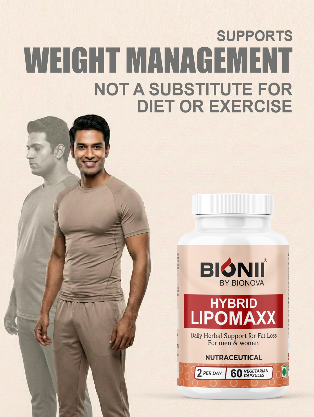 Hybrid Lipomaxx Capsules (60 Capsules) – Supports fat metabolism, energy & performance