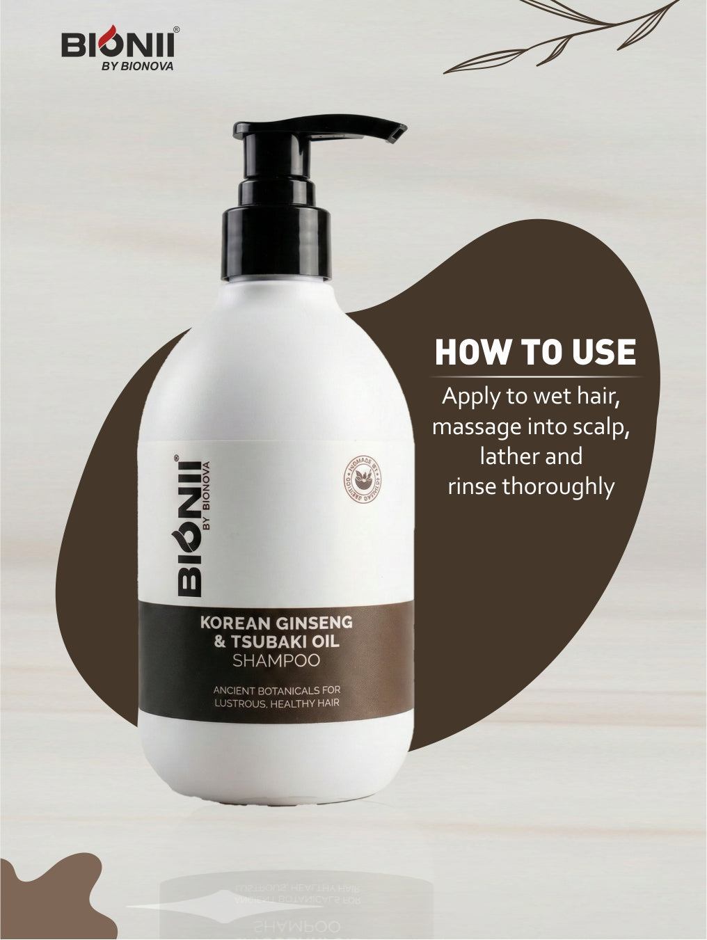 Korean Ginseng & Tsubaki Oil Shampoo for Soft, Shiny Hair – 250 ml