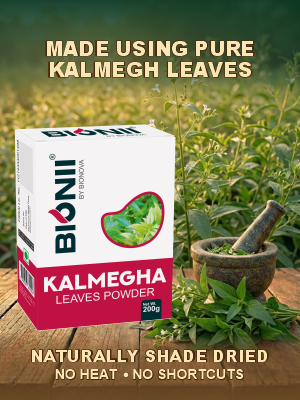 Bionii Kalmegha Leaves Powder 200g – Organically Processed Kalmegha Powder for Tea & Topical Use