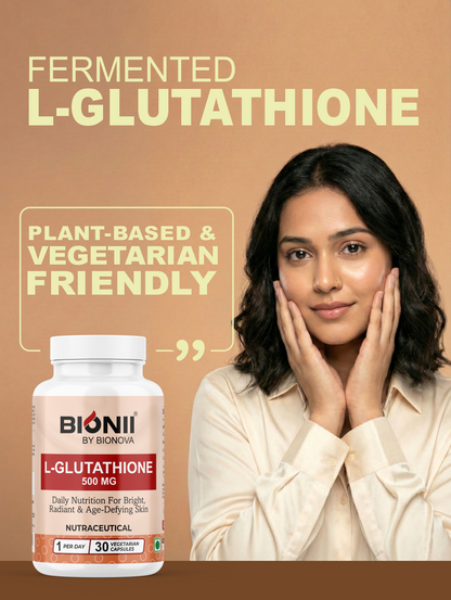 L-Glutathione 500 mg Capsules (30 Capsules) – Daily nutrition for bright, radiant skin