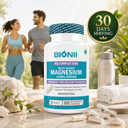Magnesium 220 mg Tablets (60 Tablets) – Buffered magnesium for daily balance & relaxation