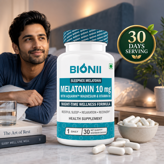 Melatonin 10 mg + Tagar Capsules (30 Capsules) – Supports calmness & relaxation