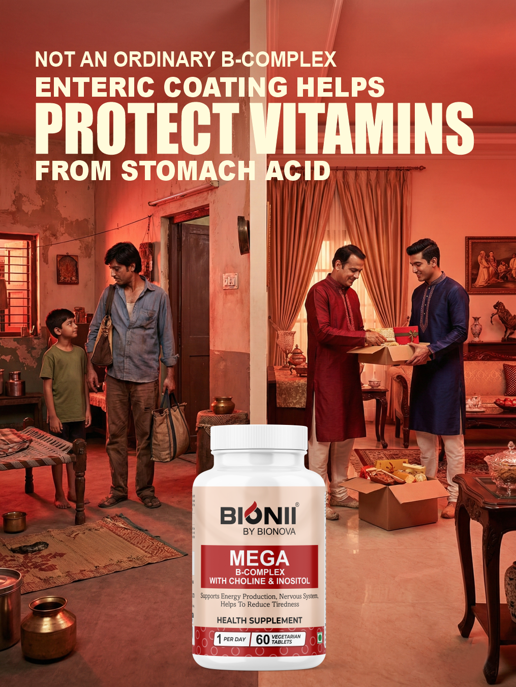 Mega B-Complex Tablets (60 Tablets) – Daily energy & nervous system support