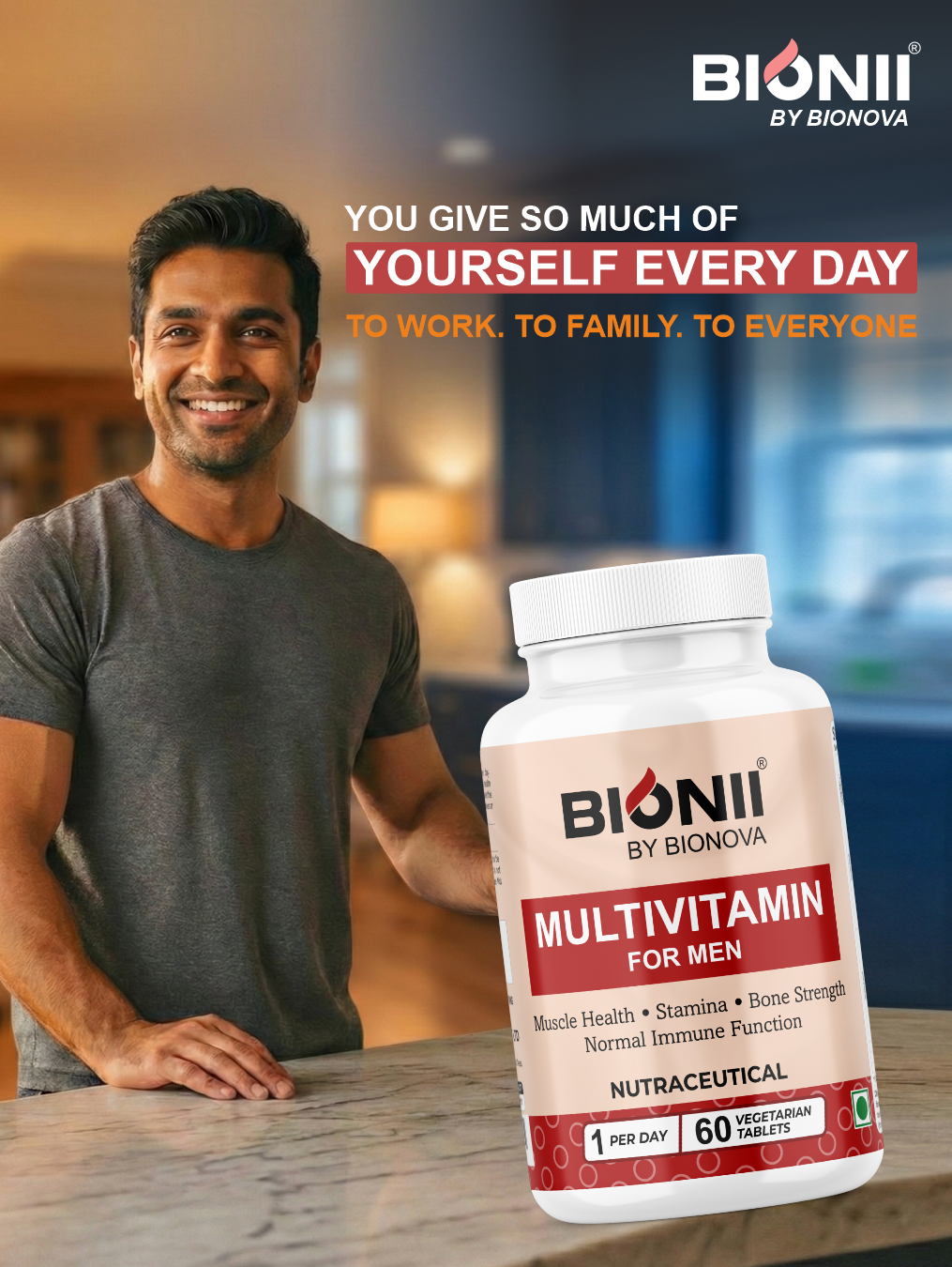 Multivitamin Men Tablets (60 Tablets) – Daily support for strength, stamina & immunity