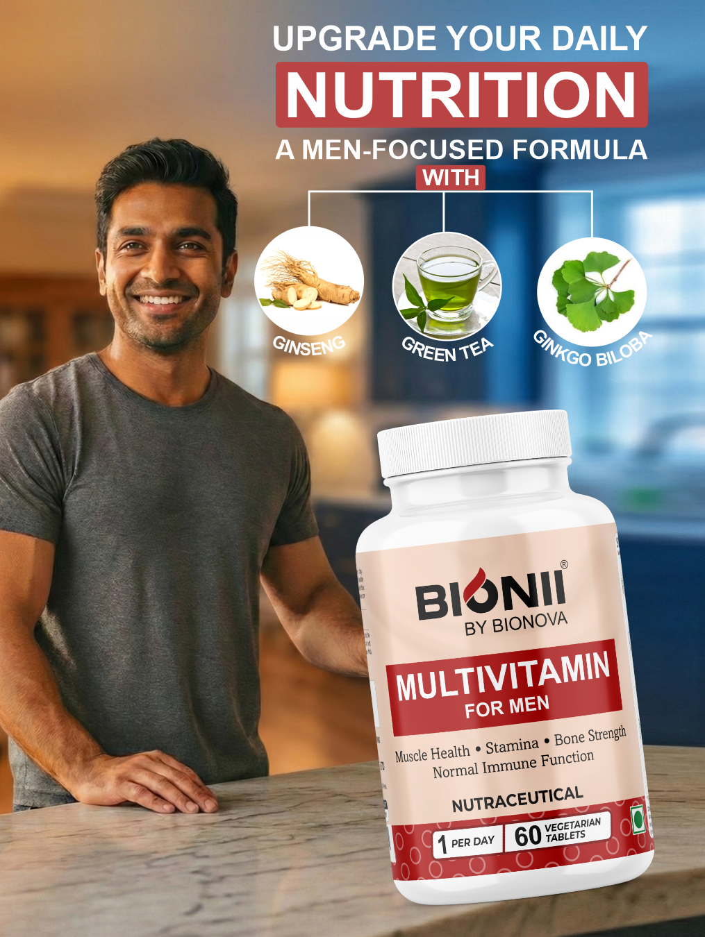 Multivitamin Men Tablets (60 Tablets) – Daily support for strength, stamina & immunity