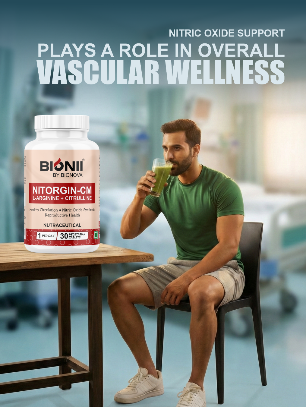 NITORGIN-CM Tablets (30 Tablets) – Supports healthy circulation & nitric oxide levels