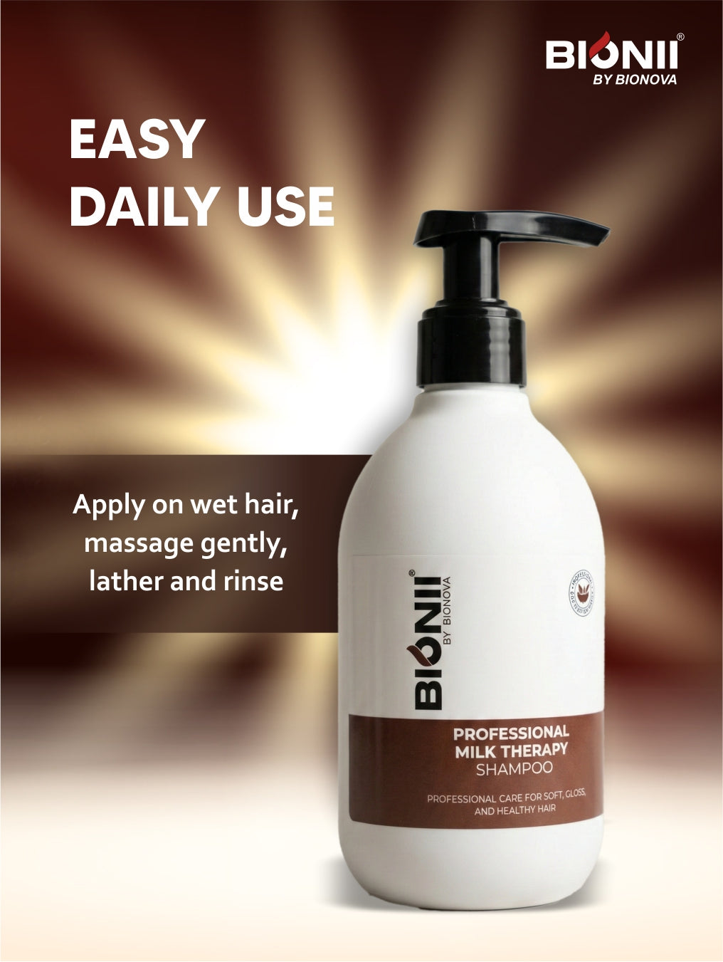 Bionii Professional Milk Therapy Shampoo 300ml