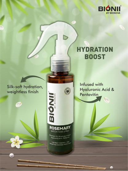 Rosemary Water Hair Spray 100ml for stronger, smoother, frizz-free hair