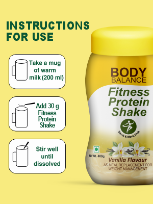 Body Balance Meal Replacement Protein Shake – Vanilla, 400 g | Weight Management Support