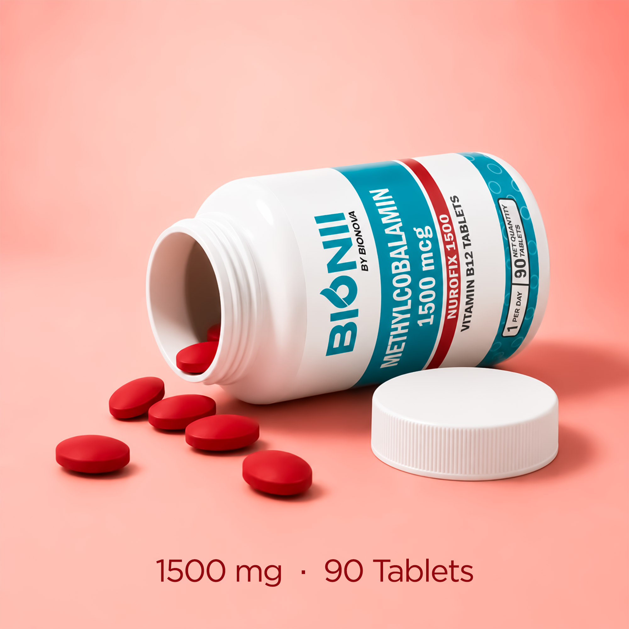 Vegetarian Vitamin B12 Tablets (30 Tablets) – Daily active B12 for energy & vitality